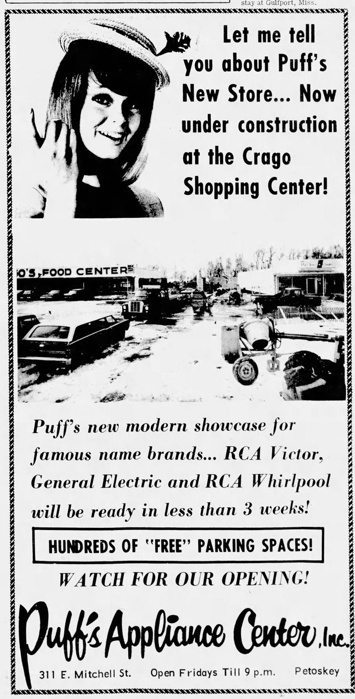 Cragos Shopping Center - Apr 12 1965 Puffs Appliance Center